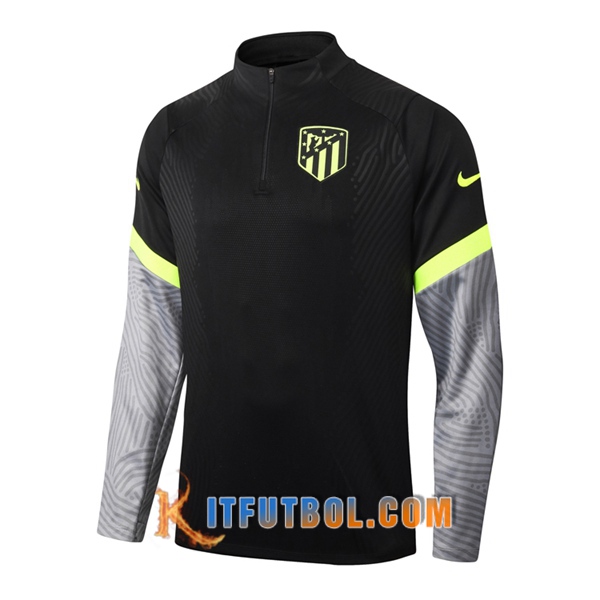 Nueva Entrenamiento Sudadera Atletico Madrid Negro 20/21