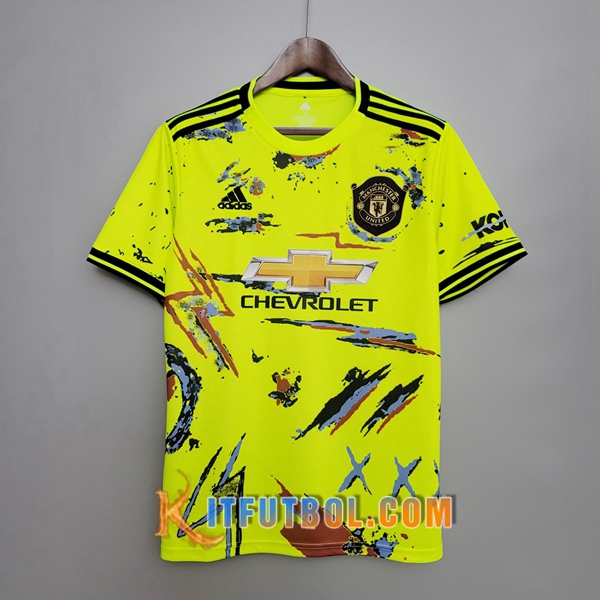 Camisetas de entrenamiento Manchester United Amarillo 20/21