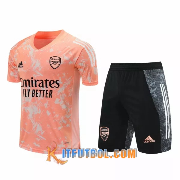 Camisetas de entrenamiento Arsenal + Shorts Roja 20/21
