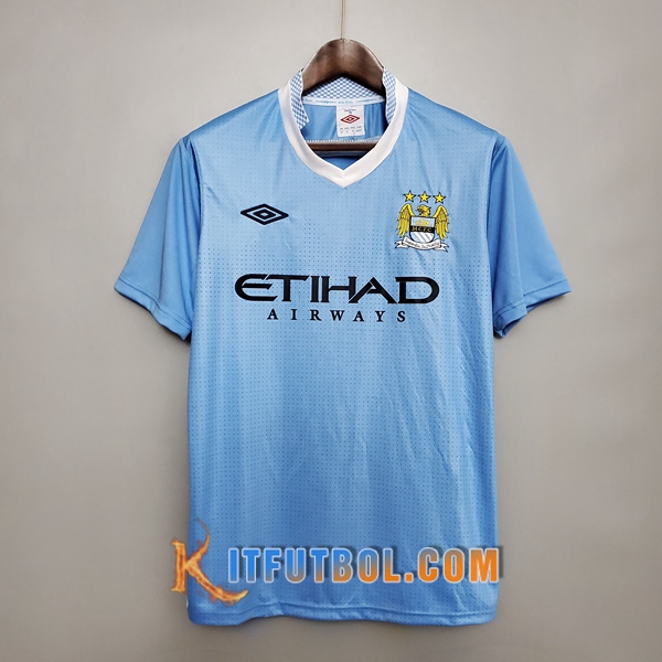 Camiseta Futbol Manchester City Retro Primera 2011/2012