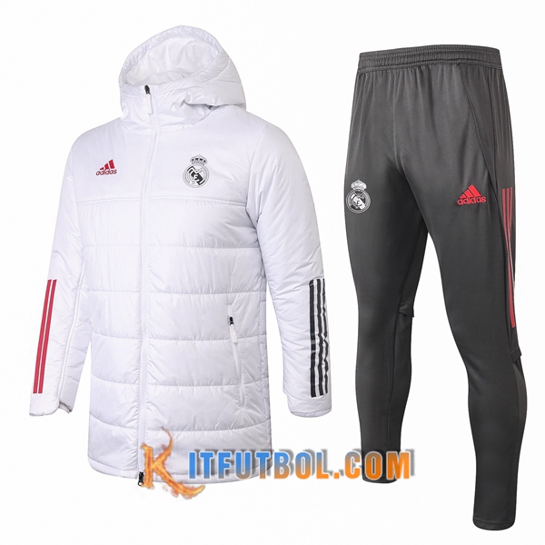 Nueva Chaqueta de Plumas Real Madrid Blanco 20/21