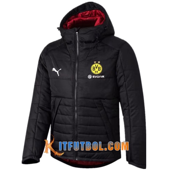 Nueva Chaqueta de Plumas Dortmund BVB Negro 20/21