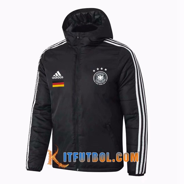 Nueva Chaqueta de Plumas Alemania Negro 20/21