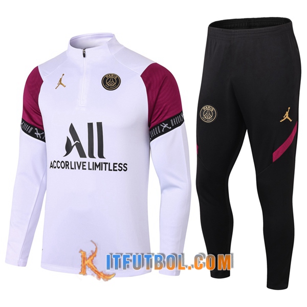Nueva Chandal Futbol + Pantalones Pairis PSG Blanco 20/21