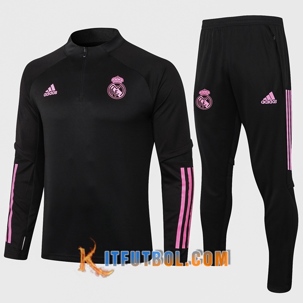 Nueva Chandal Futbol + Pantalones Real Madrid Negro 20/21