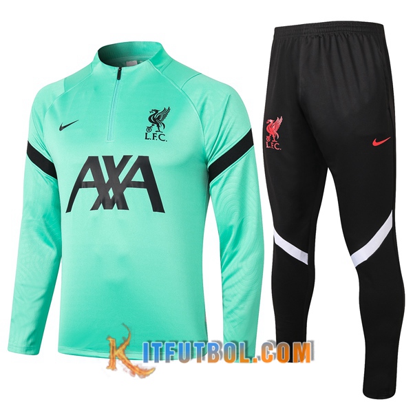 Nueva Chandal Futbol + Pantalones FC Liverpool Verde 20/21