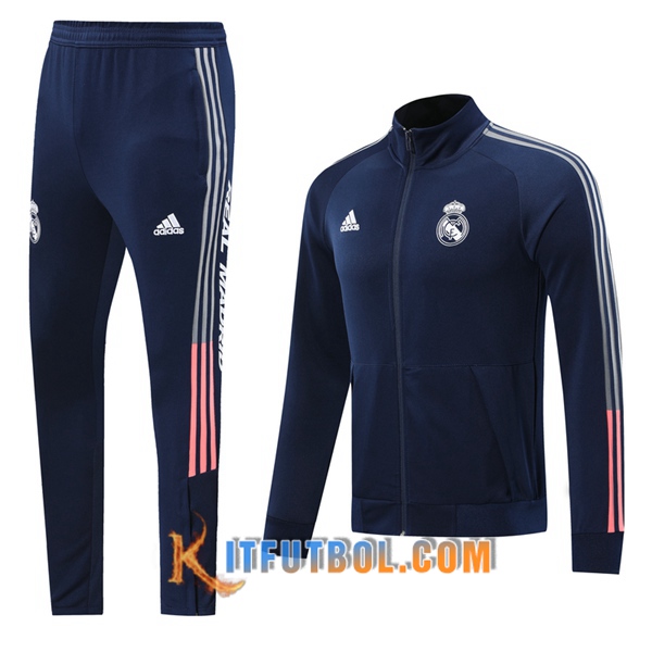 Nueva Chandal Futbol - Chaqueta + Pantalones Real Madrid Azul 20/21