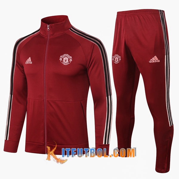 Nueva Chandal Futbol - Chaqueta + Pantalones Manchester United Roja 20/21