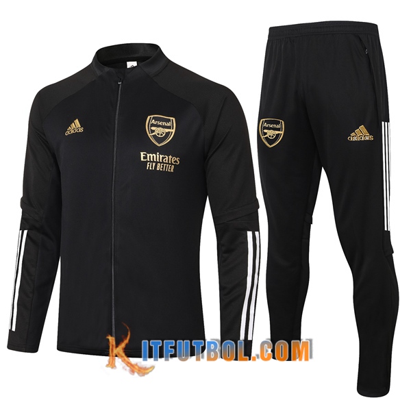 Nueva Chandal Futbol - Chaqueta + Pantalones Arsenal Negro 20/21