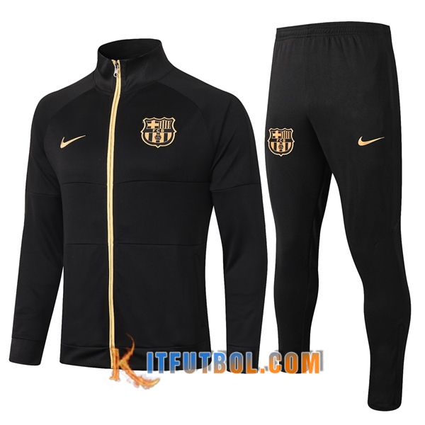 Nueva Chandal Futbol - Chaqueta + Pantalones FC Barcelona Negro 20/21