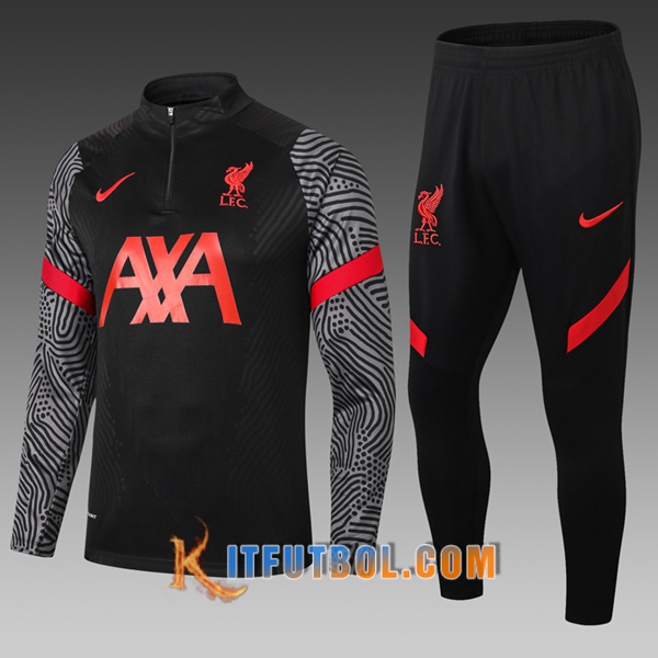Nueva Chandal Futbol FC Liverpool Ninos Negro 20/21