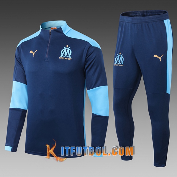 Nueva Chandal Futbol Marsella OM Ninos Azul 20/21