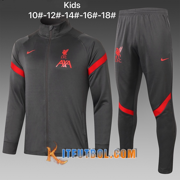 Nueva Chandal Futbol FC Liverpool Ninos Gris 20/21