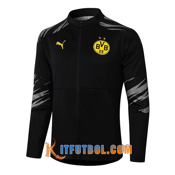 Nueva Chaqueta Futbol Dortmund BVB Negro 20/21