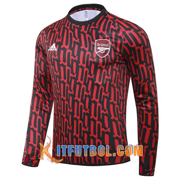 Nueva Entrenamiento Sudadera Arsenal Roja/Negro 20/21