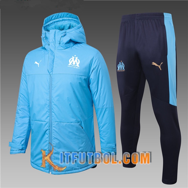 Nueva Chaqueta de Plumas Marsella OM Azul + Pantalones 20/21