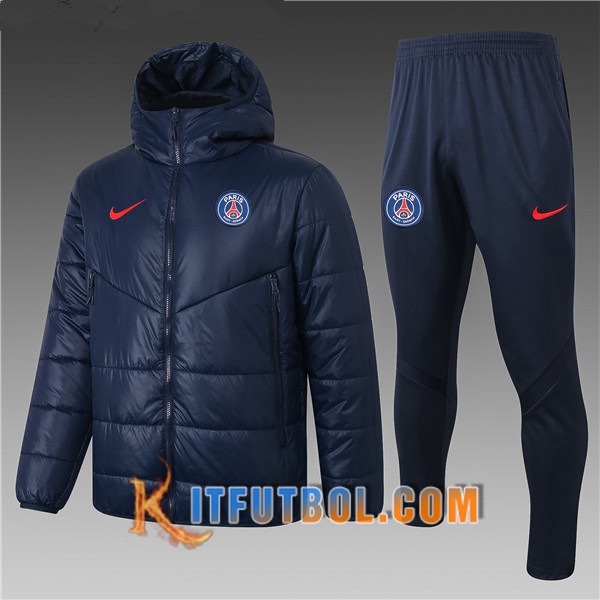 Nueva Chaqueta de Plumas PSG Azul Marin + Pantalones 20/21