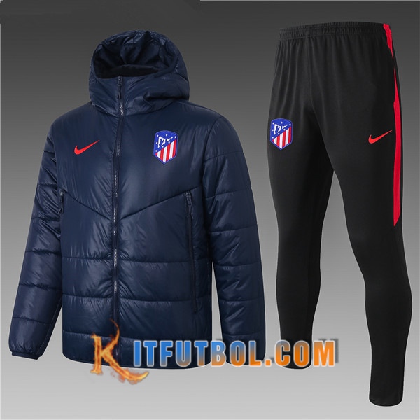 Nueva Chaqueta de Plumas Atletico Madrid Azul Marin + Pantalones 20/21