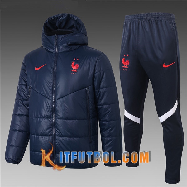 Nueva Chaqueta de Plumas Francia Azul Marin + Pantalones 20/21