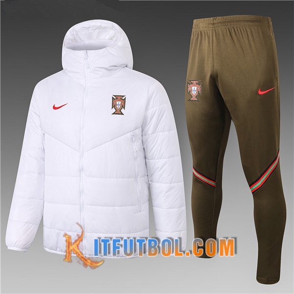 Nueva Chaqueta de Plumas Portugal Blanco + Pantalones 20/21