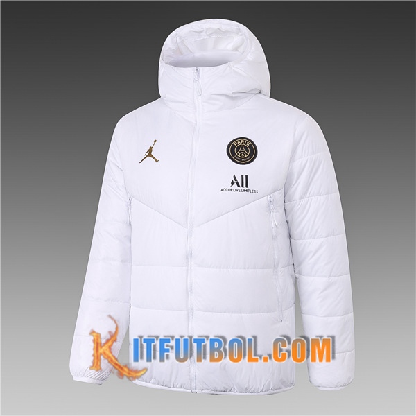 Nueva Chaqueta de Plumas PSG Jordan Blanco 20/21