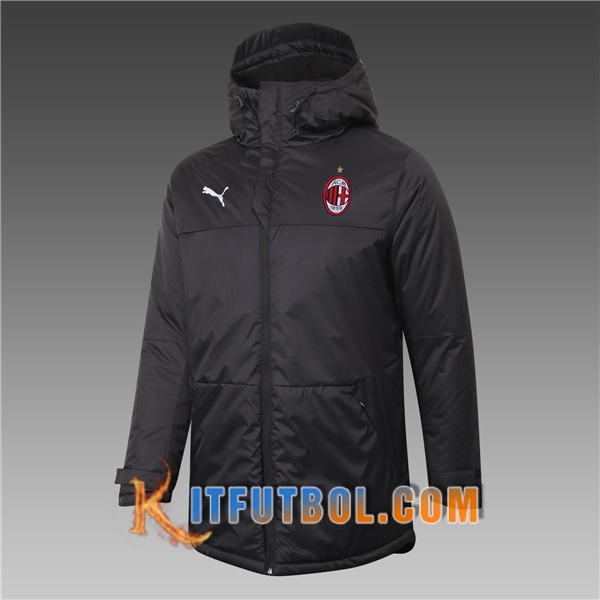 Nueva Chaqueta de Plumas Milan AC Negro 20/21