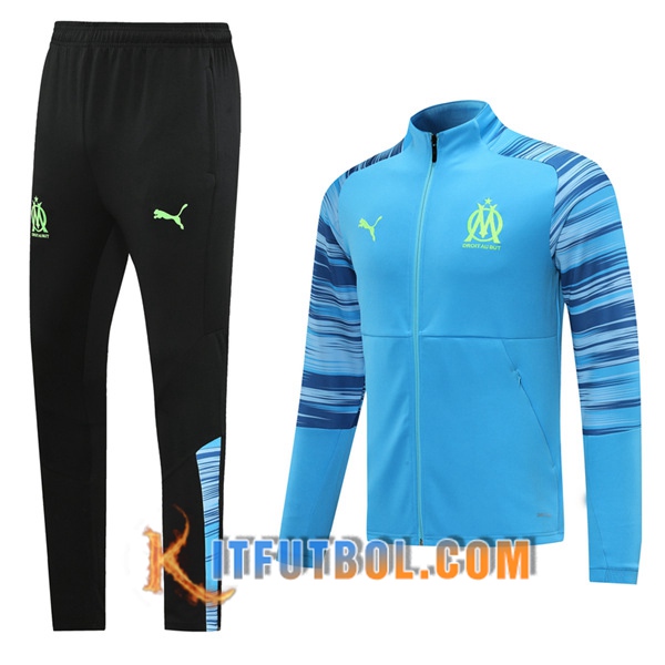 Nueva Chandal Futbol - Chaqueta + Pantalones Marsella OM Azul 20/21