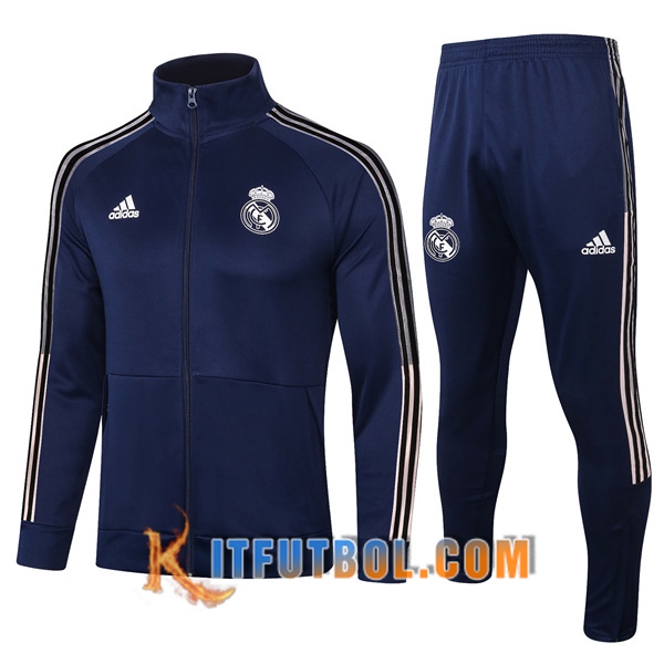 Nueva Chandal Futbol - Chaqueta + Pantalones Real Madrid Azul Marin 20/21