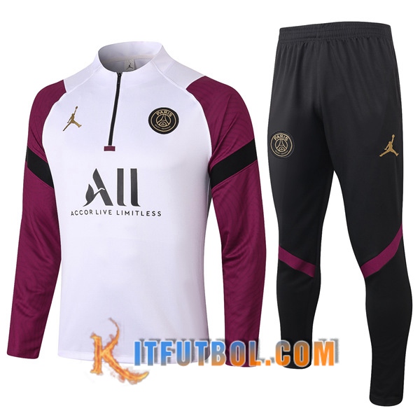 Nueva Chandal Futbol + Pantalones PSG Jordan Blanco/Violet 20/21