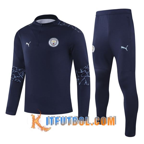 Nueva Chandal Futbol + Pantalones Manchester City Ninos Azul Marin 20/21