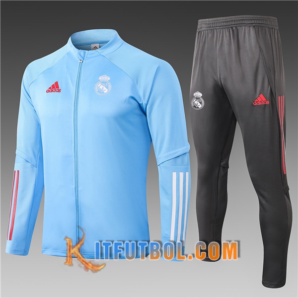 Nueva Chandal Futbol - Chaqueta Real Madrid Ninos Azul 20/21