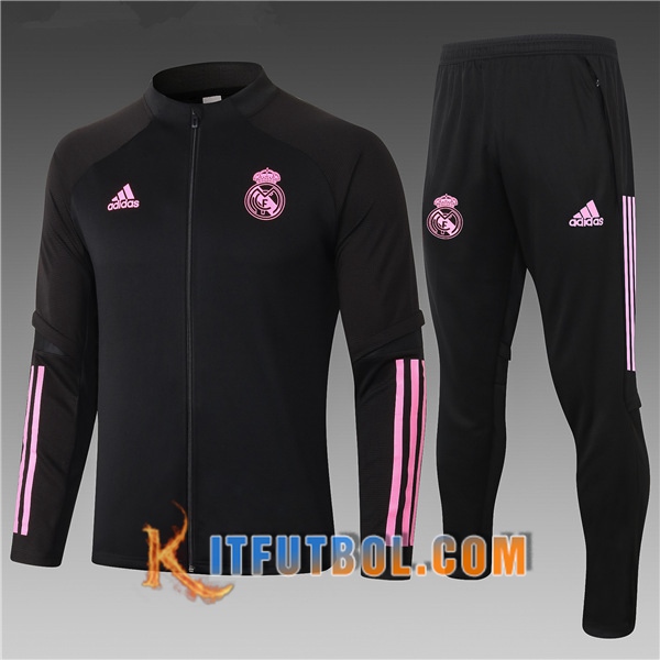Nueva Chandal Futbol - Chaqueta Real Madrid Ninos Negro 20/21