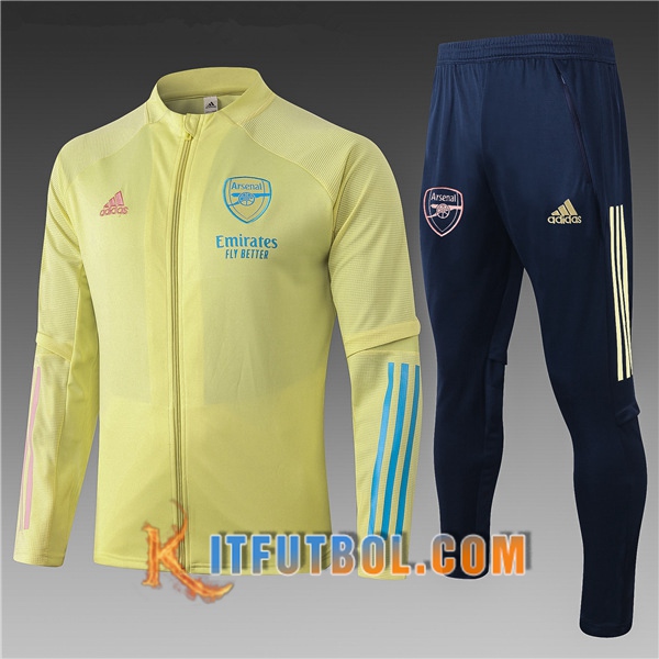 Nueva Chandal Futbol - Chaqueta Arsenal Ninos Amarillo 20/21
