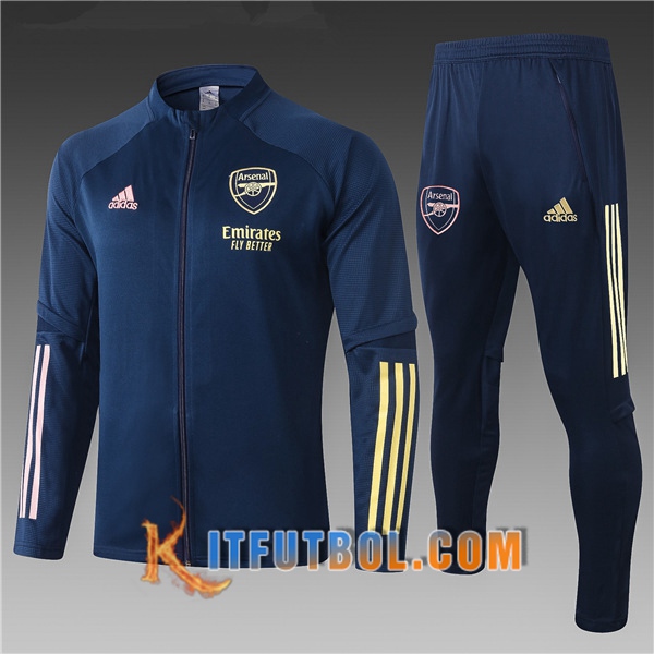 Nueva Chandal Futbol - Chaqueta Arsenal Ninos Azul Marin 20/21