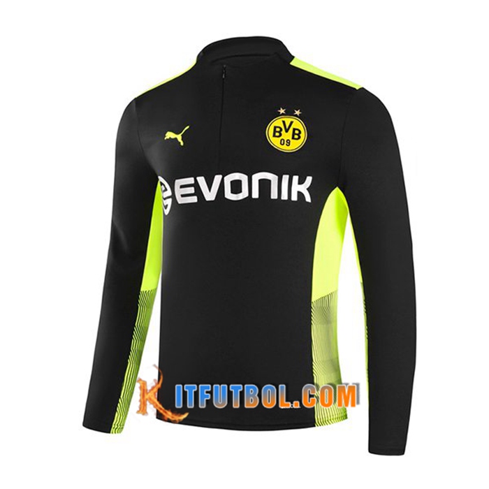Sudadera De Entrenamiento Dortmund BVB Azul Negro/Verde 2021/2022