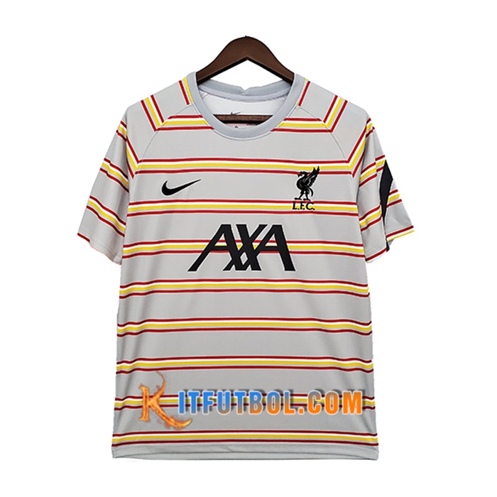 Camiseta Entrenamiento FC Liverpool Grigio/Rood 2021/2022