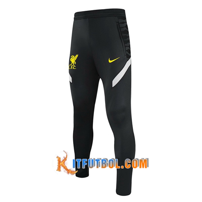 Pantalon Entrenamiento FC Liverpool Negro/Amarillo 2021/2022