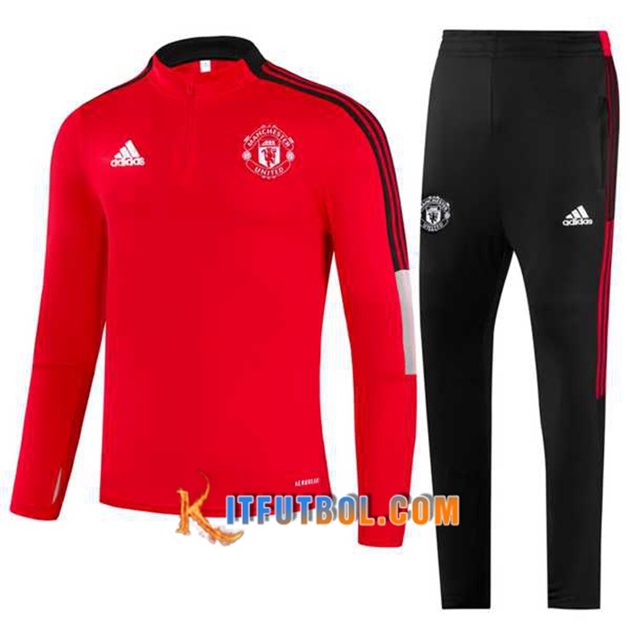Chandal Equipos De Futbol Manchester United Rood/Negro 2021/2022