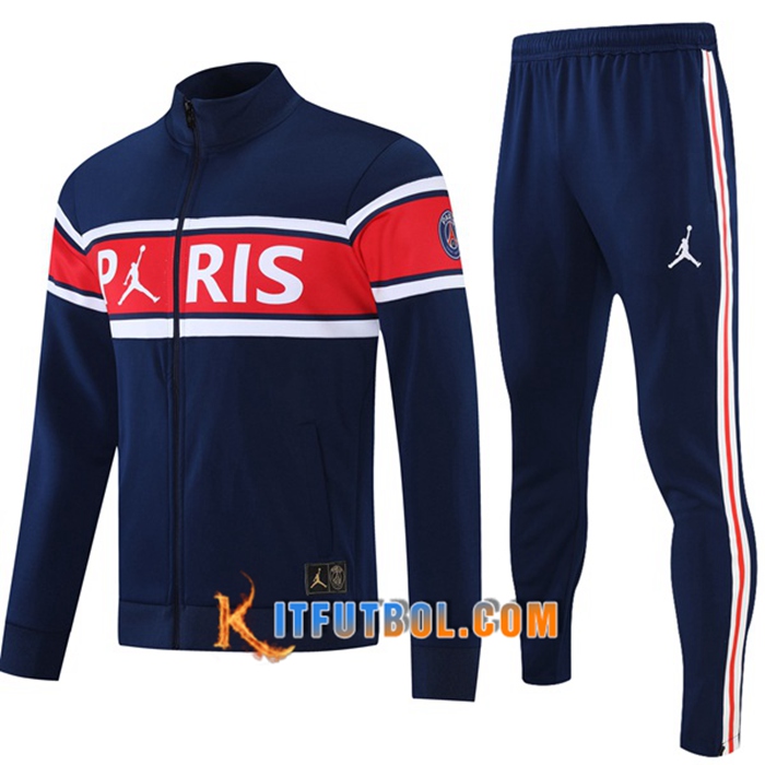 Chandal Equipos De Futbol - Chaqueta Jordan PSG Azul Marino/Rood/Blanca 2021/2022