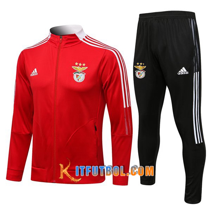 Chandal Equipos De Futbol - Chaqueta S.L Benfica Rood/Blanca 2021/2022