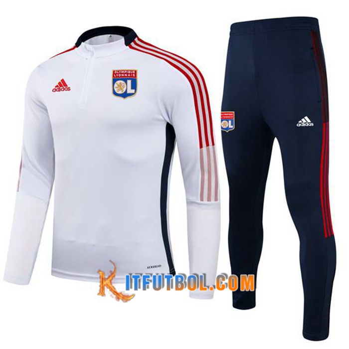 Chandal Equipos De Futbol Lyon OL Ninos Blanca/Rood 2021/2022