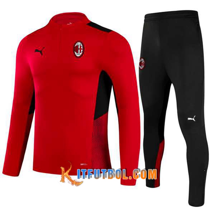Chandal Equipos De Futbol AC Milan Ninos Rood/Negro 2021/2022