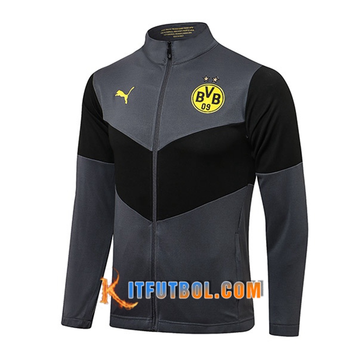 Chaquetas Futbol Dortmund BVB Negro/Grigio 2021/2022