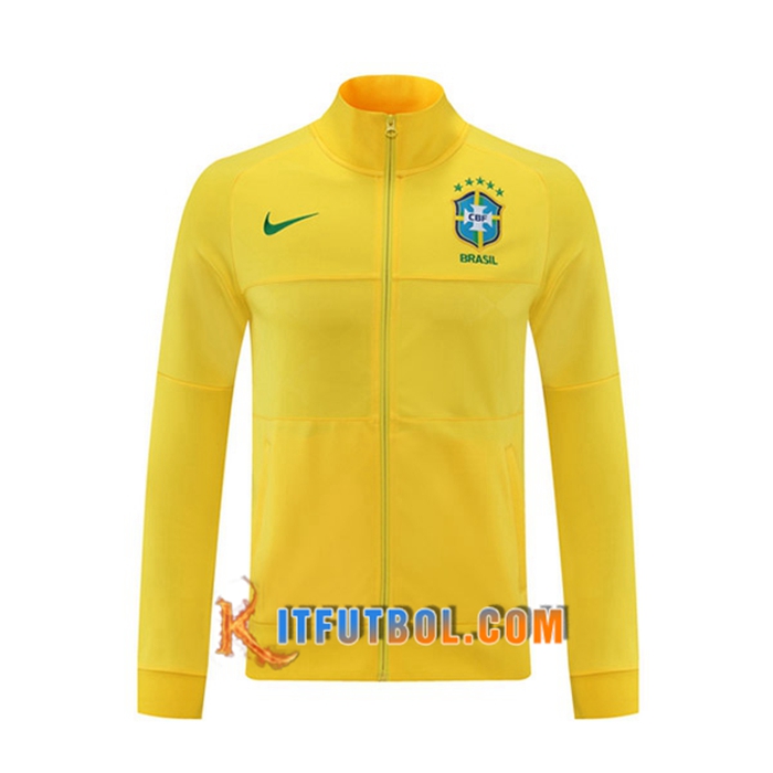 Chaquetas Futbol Bresil Amarillo 2021/2022