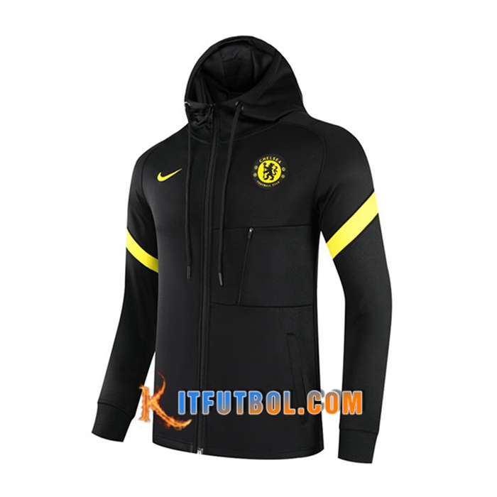 Chaqueta Con Capucha FC Chelsea Amarillo/Negro 2021/2022