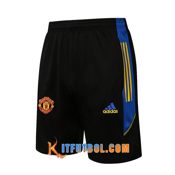 Cortos Futbol Manchester United Azul/Negro 2021/2022