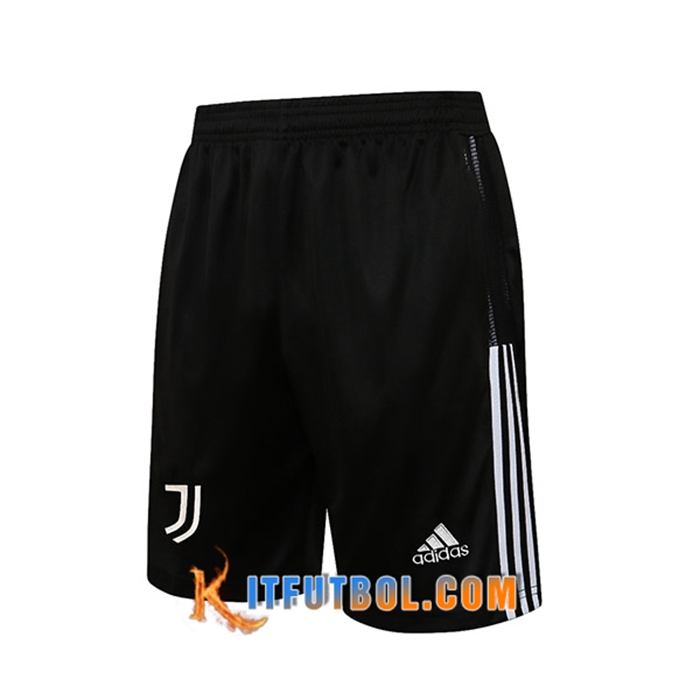 Cortos Futbol Juventus Negro/Blanca 2021/2022