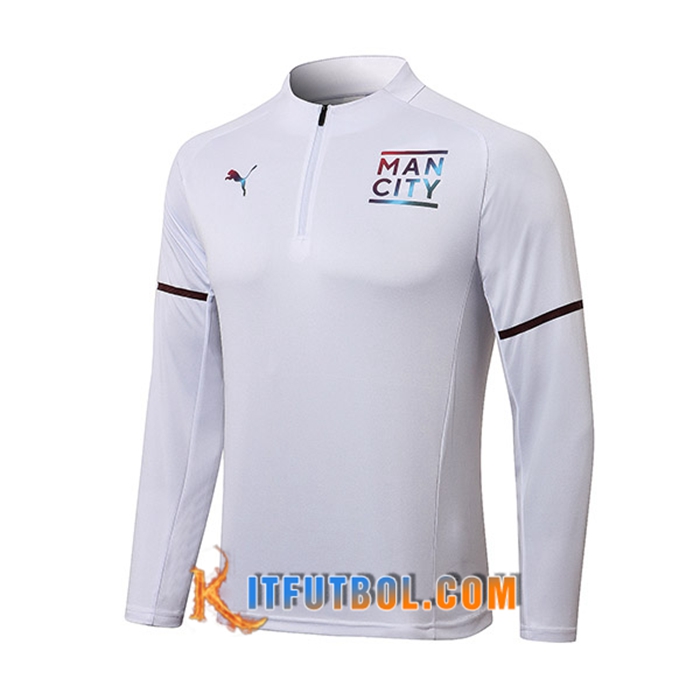Sudadera De Entrenamiento Manchester City Negro/Blanca 2021/2022