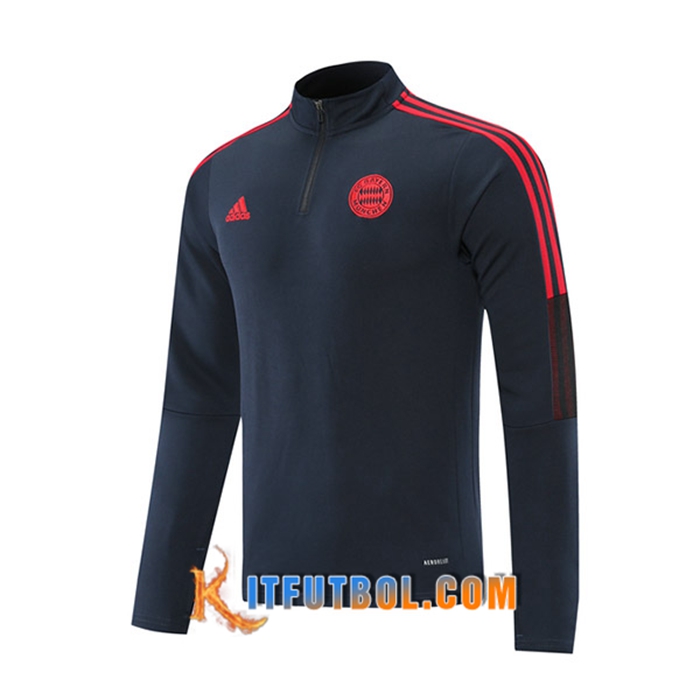 Sudadera De Entrenamiento FC Bayern Munich Rojo/Negro 2021/2022