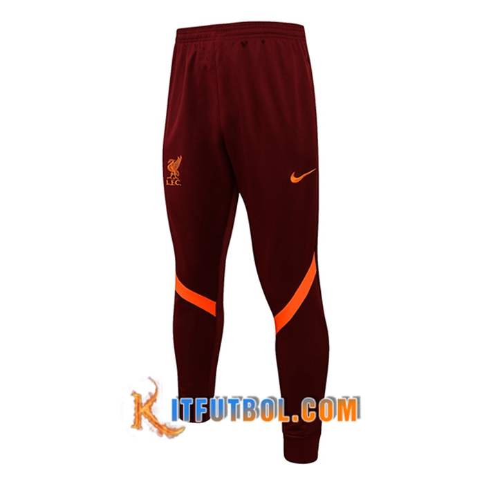 Pantalon Entrenamiento FC Liverpool Rojo/Orange 2021/2022